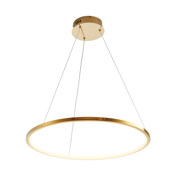 Pendant lamp CIRCLE SLIM 60 LED gold 60 cm